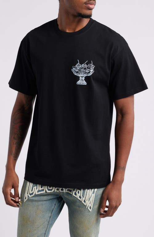 ICECREAM Fountain Cotton Graphic T-Shirt in Black 