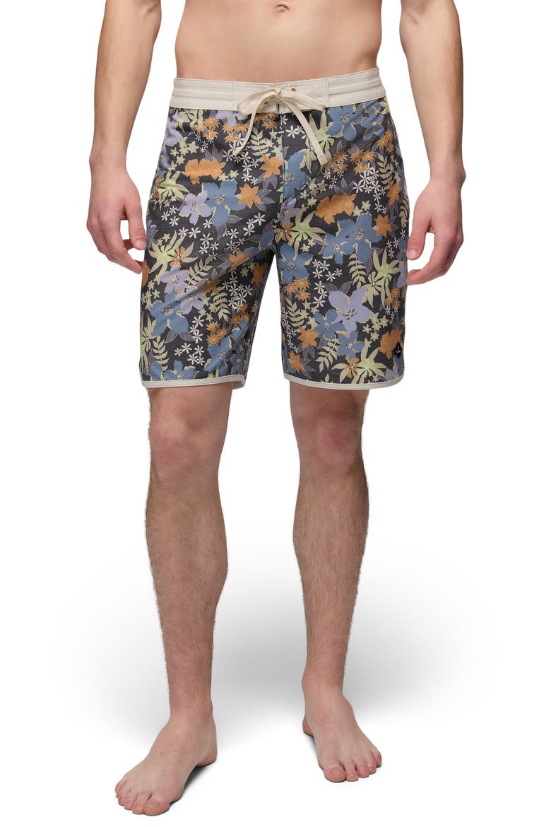 8-Inch Board Shorts, Main, color, BLACK SUMMER NIGHTS