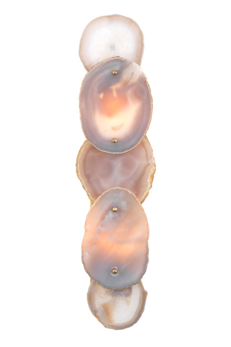 Trinity Wall Sconce, Agate, Alternate, color, Purple
