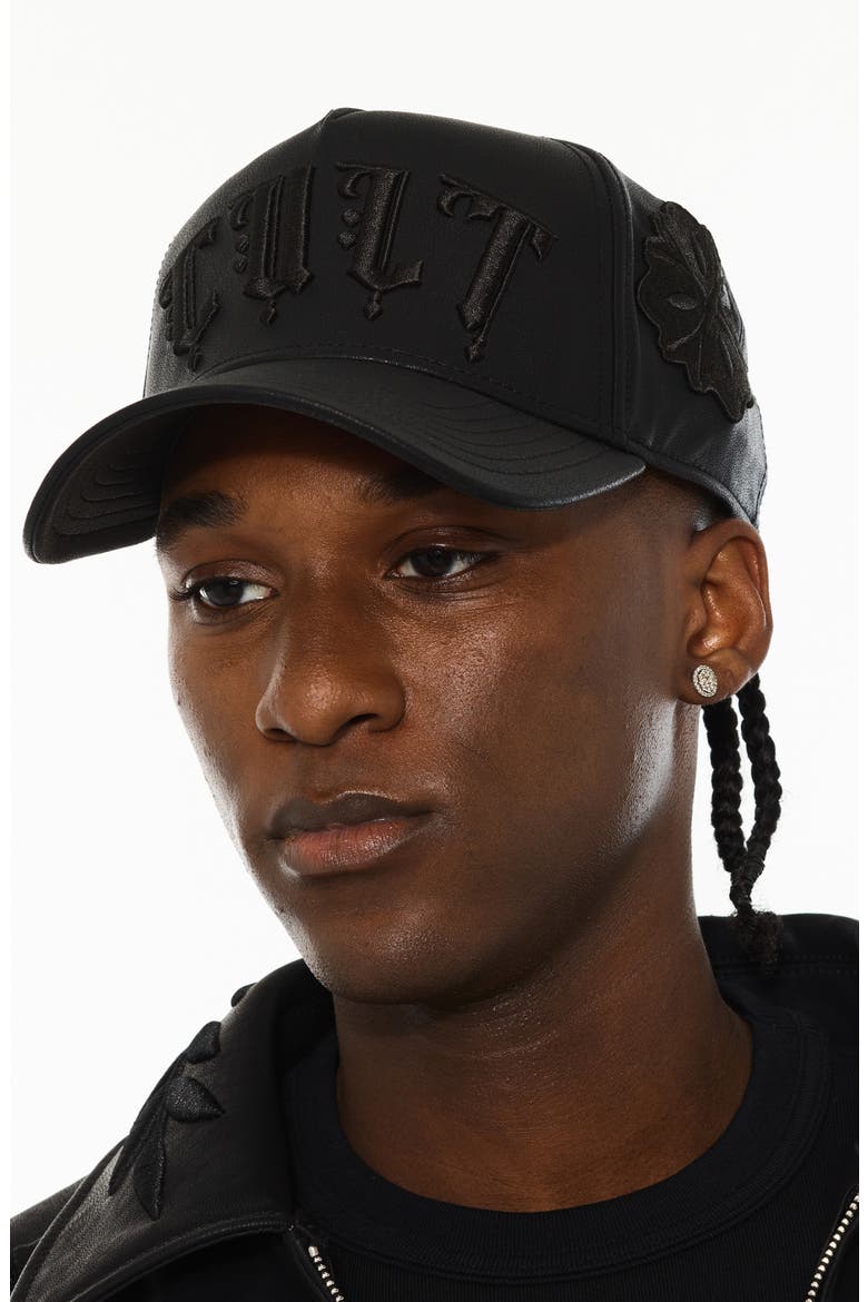 x El Alfa Snapback Five-Panel Cap, Alternate, color, BLACK