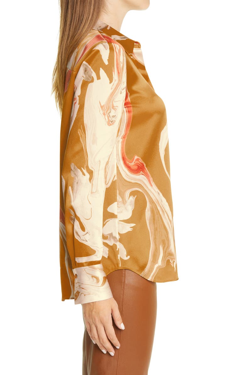 Lafayette 148 New York Scottie Silk Blouse, Alternate, color,