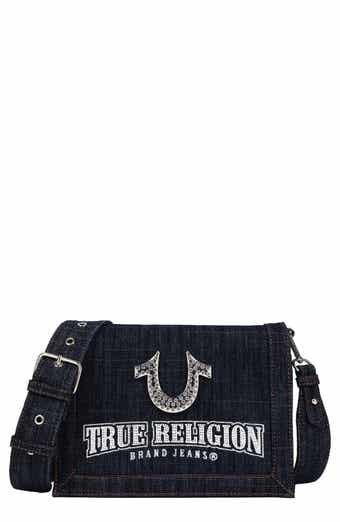 Bling Horseshoe Denim Messenger Bag