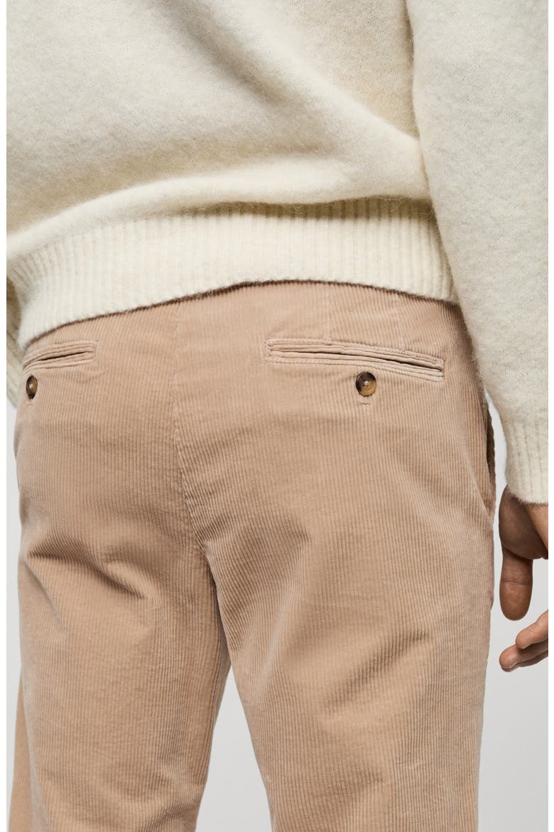 Slim Fit Straight Leg Corduroy Pants, Alternate, color, BEIGE