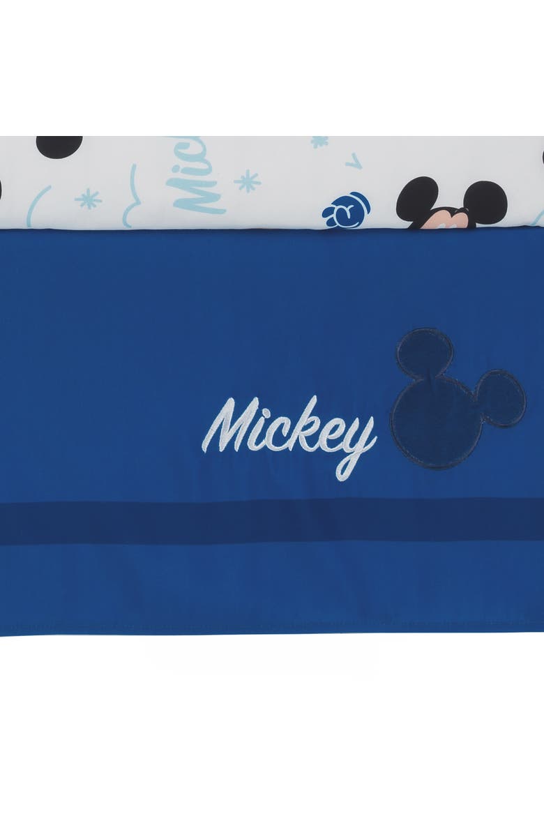 Disney Baby Forever Mickey Mouse 3-Piece Crib Bedding Set, Alternate, color, Blue