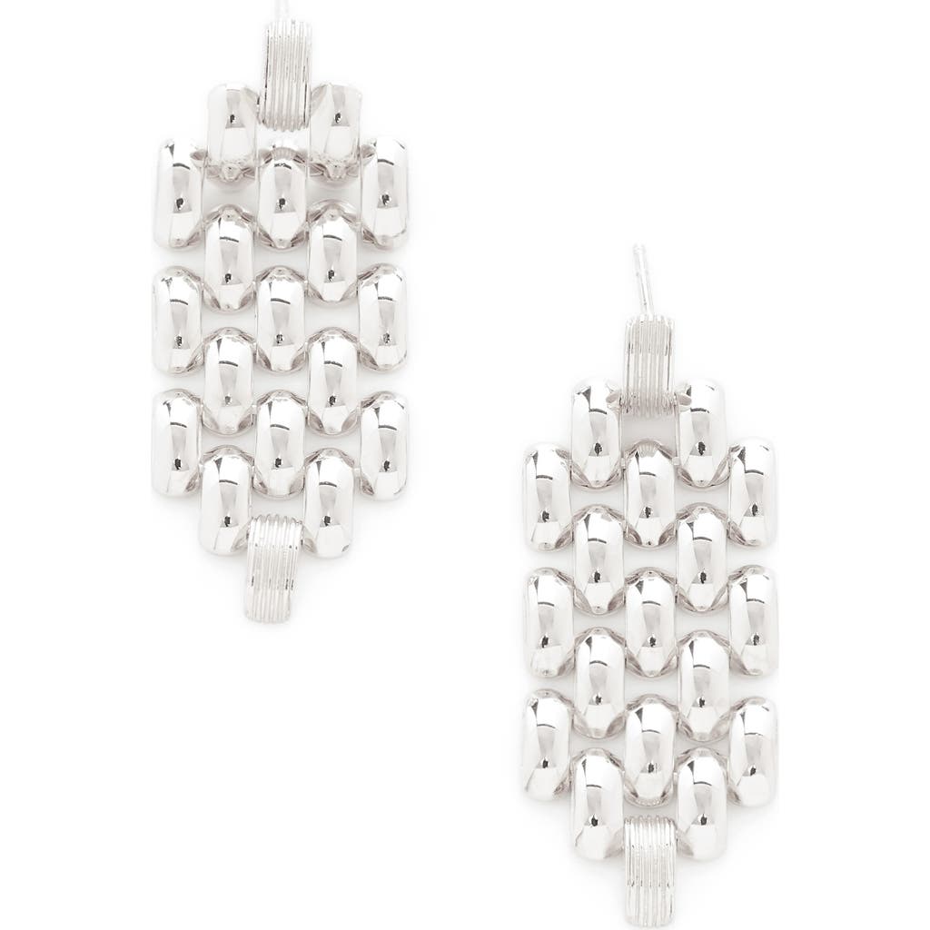 Monica Vinader Heirloom Chain Cocktail Drop Earrings In Metallic