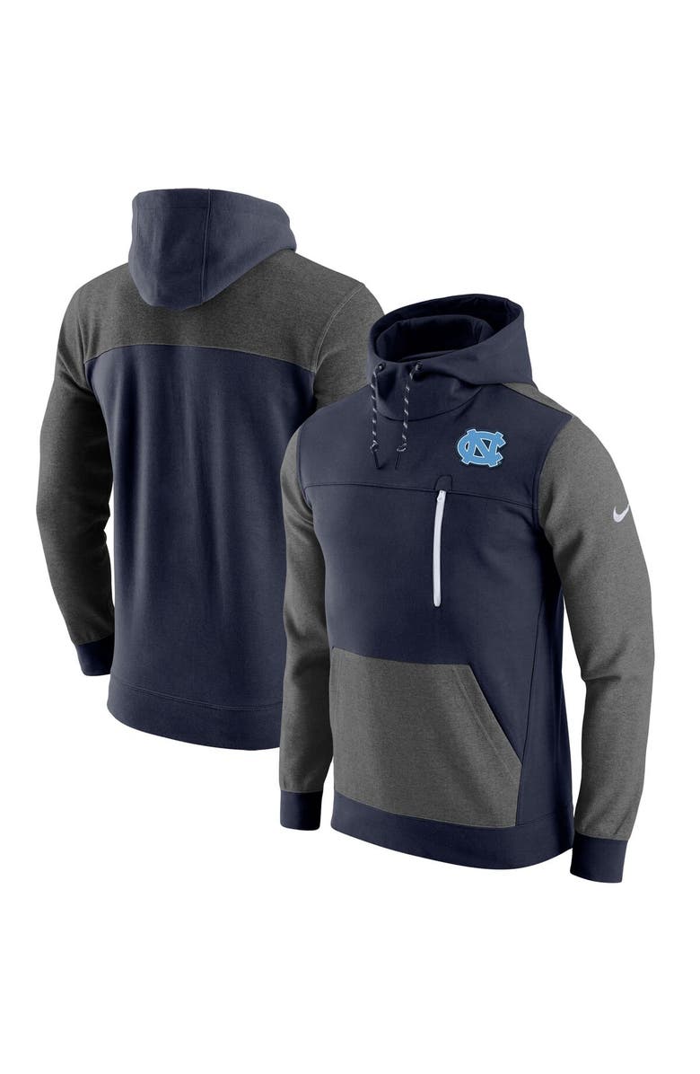 Nike Men's Nike Navy North Carolina Tar Heels AV-15 2.0 Slim Fit Pullover Hoodie, Alternate, color, Navy