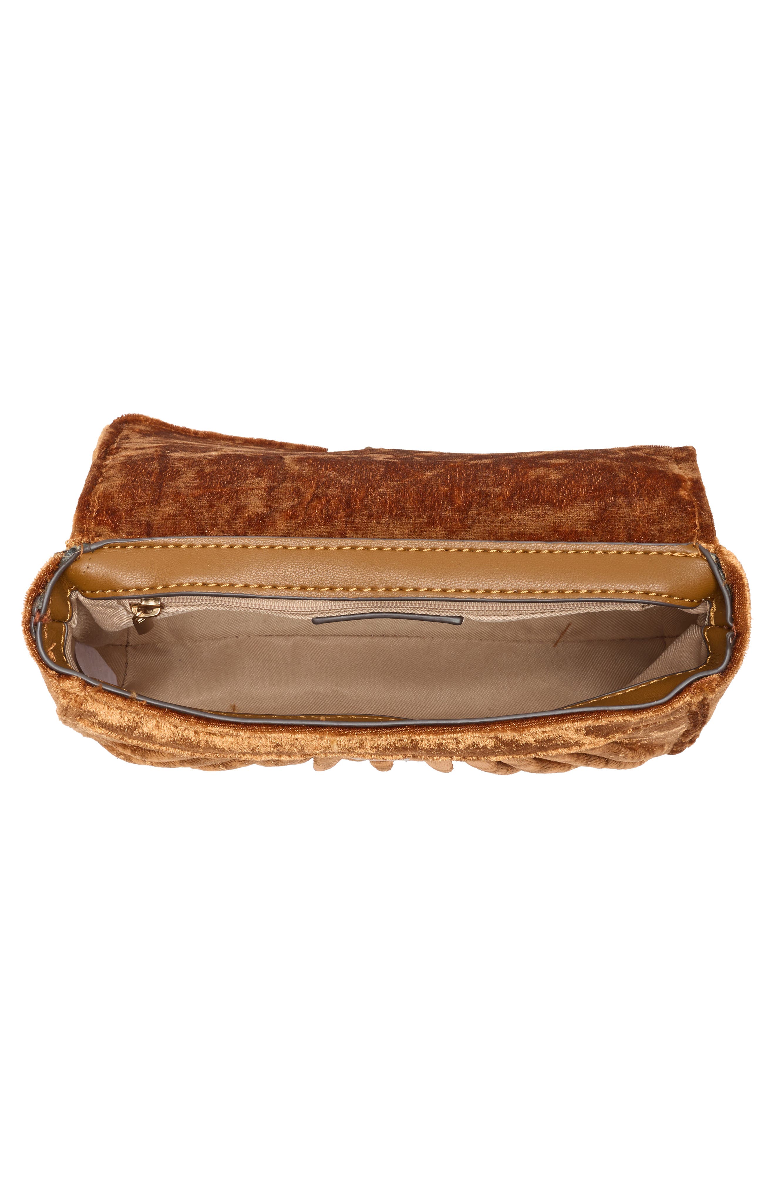 Sam Edelman Ellie Pleated Top Handle Bag, Alternate, color, Brown