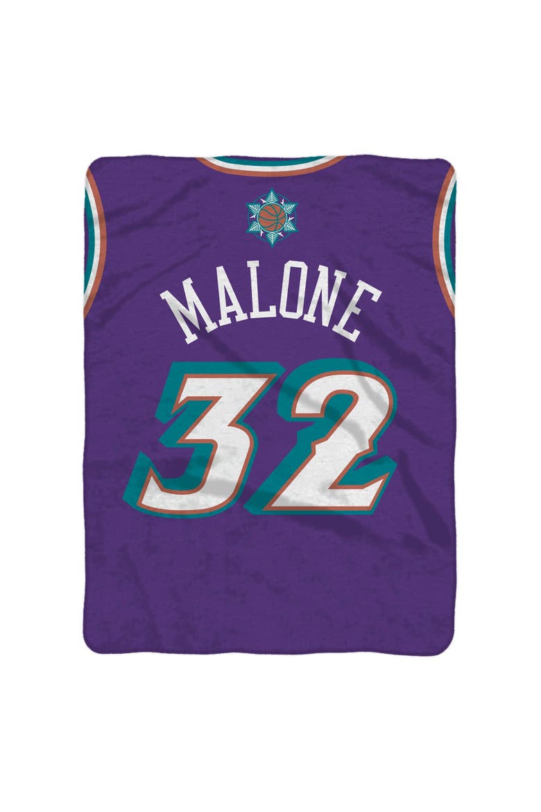 Utah Jazz Karl Malone 60" x 80" Raschel Throw Blanket, Alternate, color, None