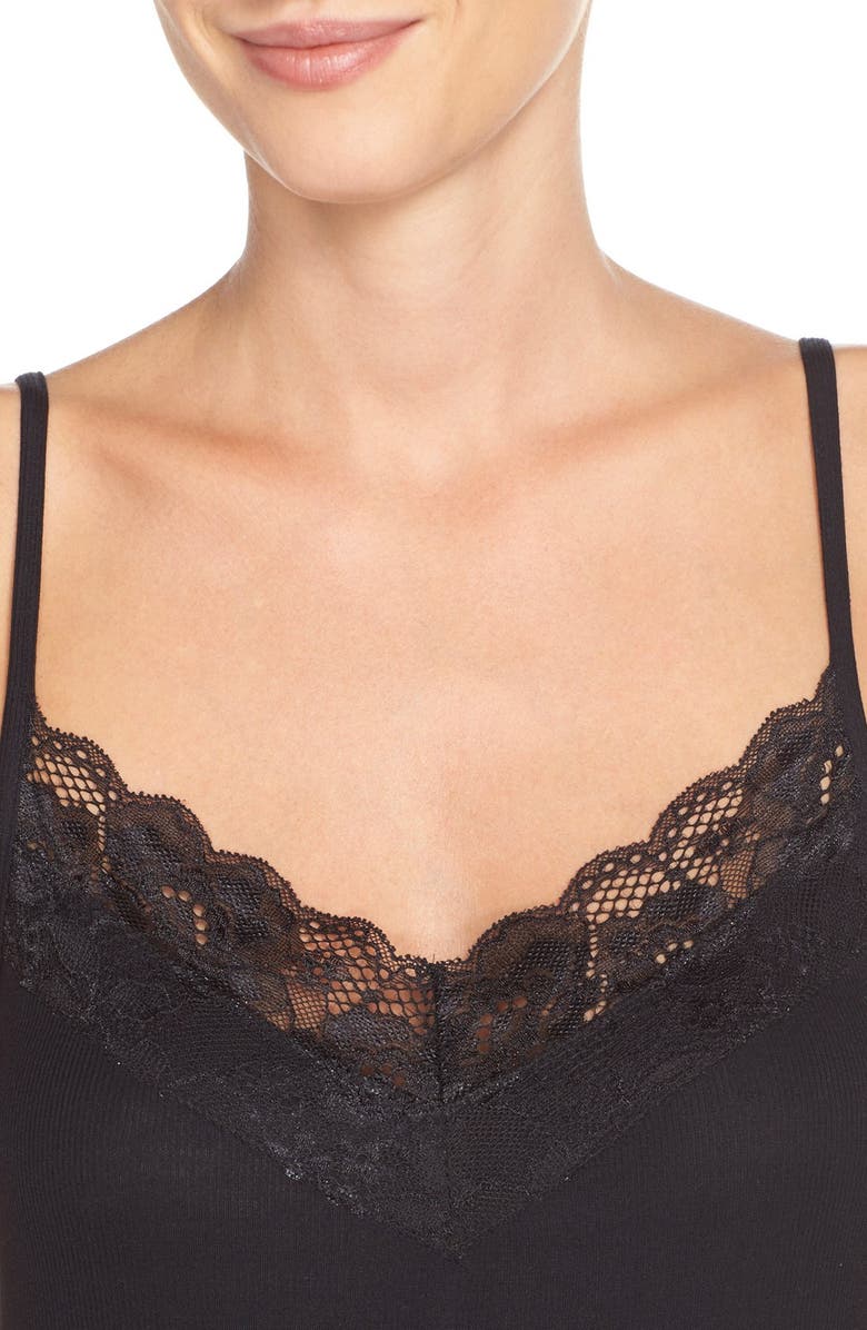 Nordstrom Lingerie Ribbed Jersey Chemise, Alternate, color, 