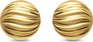 David Yurman Sculpted Cable Stud Earrings in 18K Yellow Gold