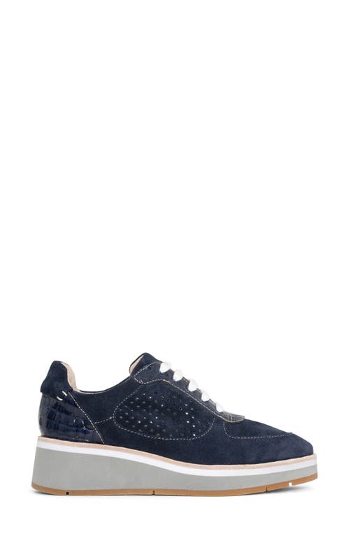 Donald Pliner Women's Lace Up Sporty Wedge Sneakers In Navy