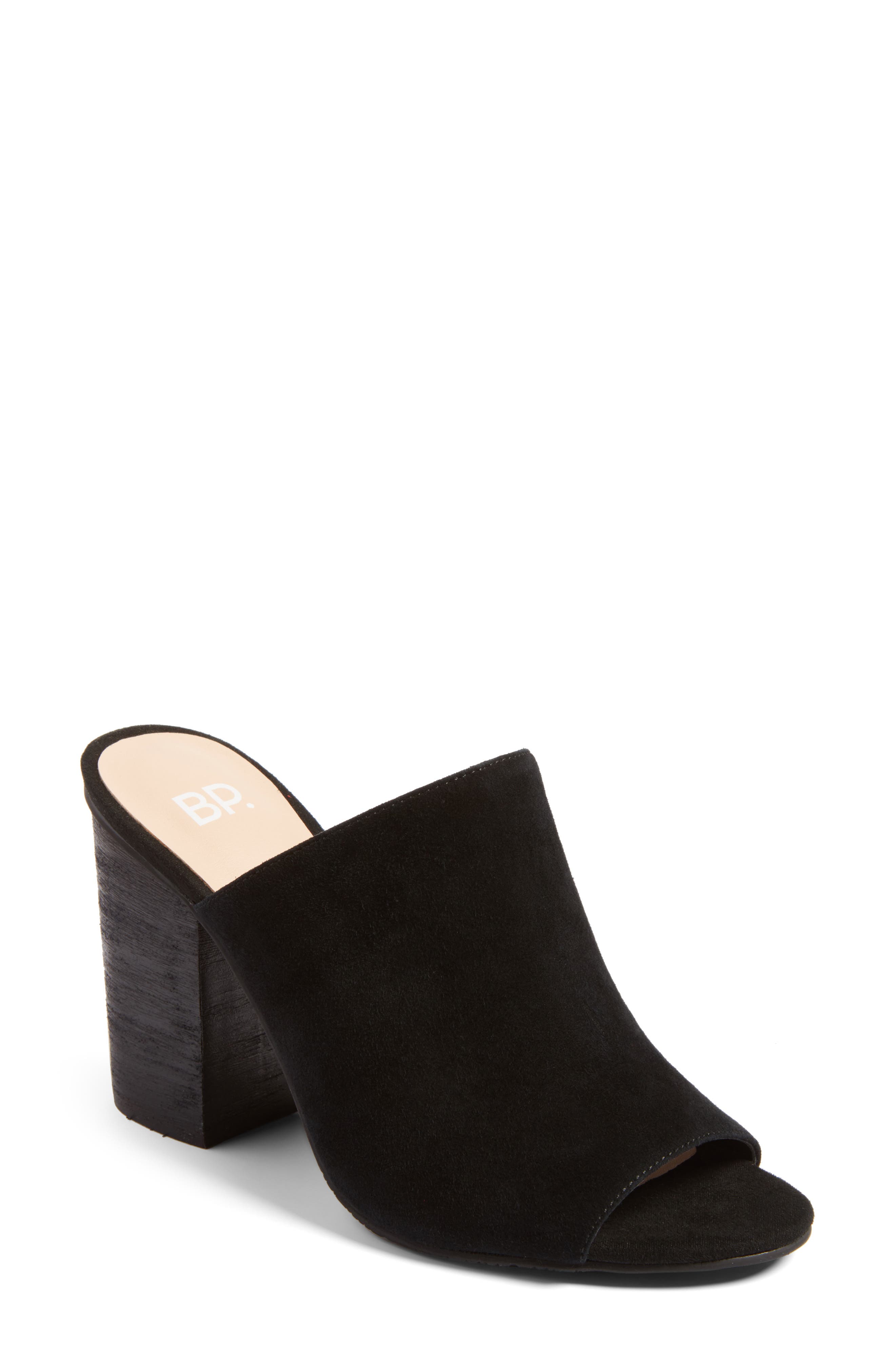 Tale 2 Mule, Main, color, BLACK SUEDE