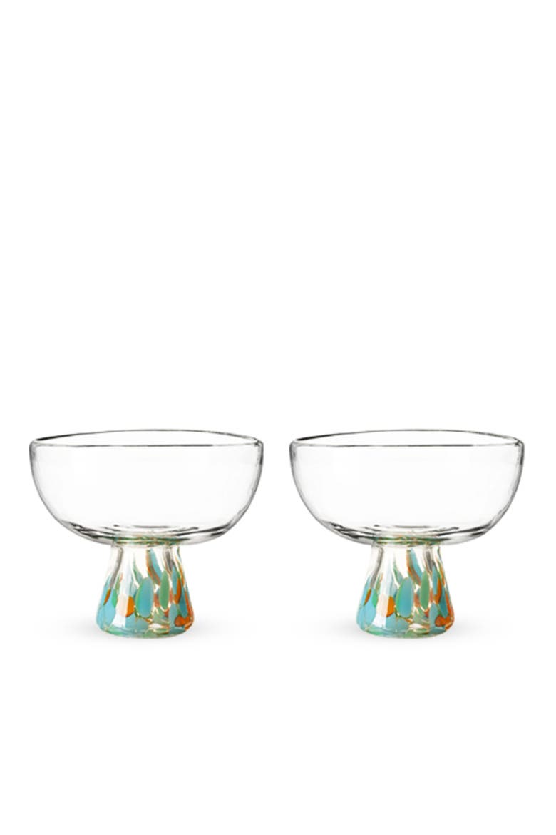 Segunda Vida Viajar Margarita Glasses Set of 2, Alternate, color, Clear