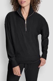 DKNY Tech Ottoman Half Zip Sweatshirt