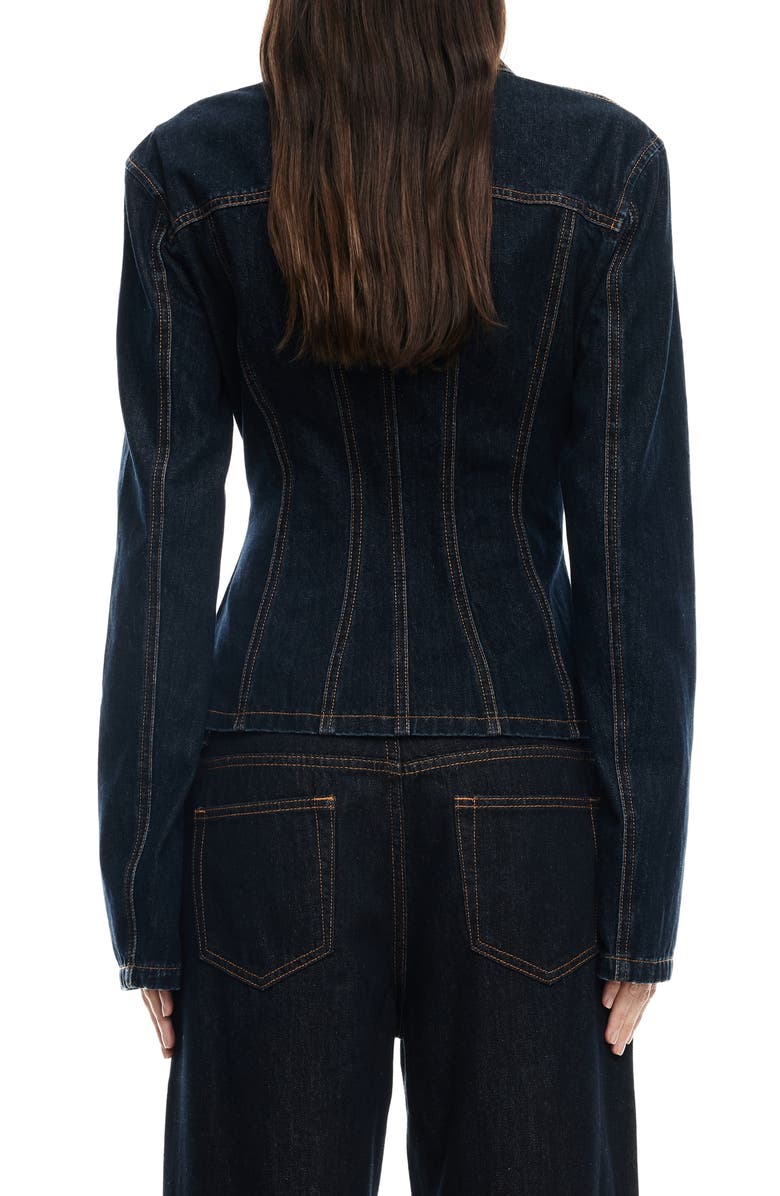 LIONESS Rider Denim Jacket, Alternate, color, Dark Denim