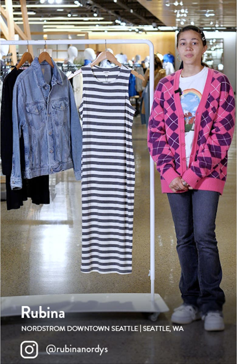 Stripe Racerback Midi Dress, sales video thumbnail