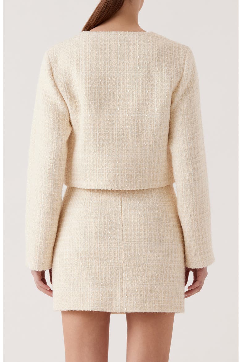 Eloise Tweed Jacket, Alternate, color, CREAM