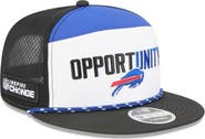 New Era Men's New Era White/Black Buffalo Bills 2025 Inspire Change Split Panel 9FIFTY Snapback Hat