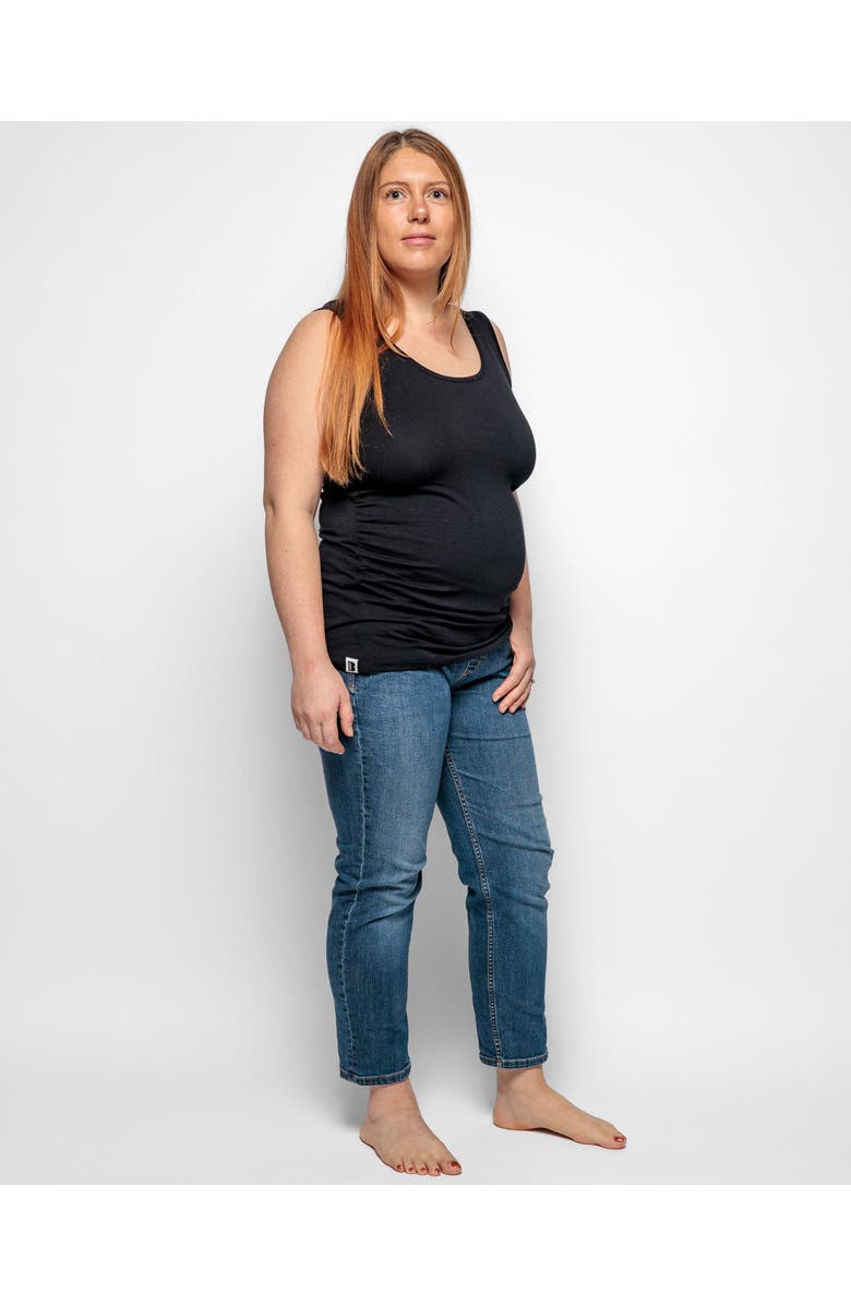 The Bshirt Maternity Vest, Alternate, color, Black