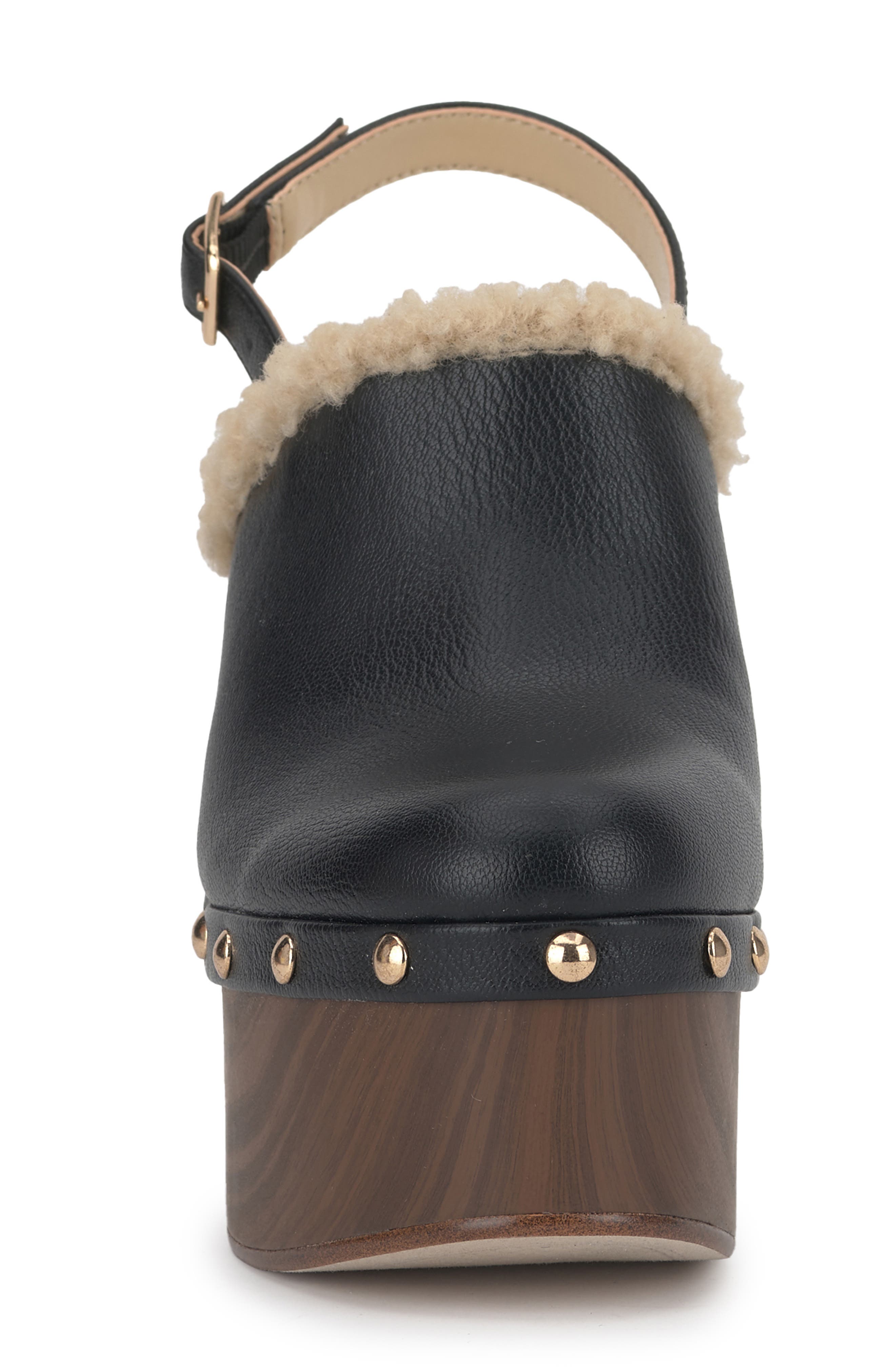 Caze Stud Platform Sandal, Alternate, color, BLACK 04
