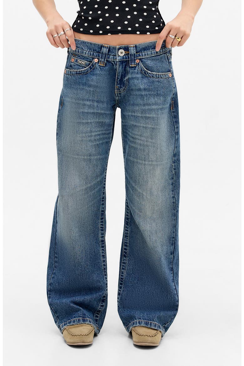 Kayla Wide Leg Jeans, Main, color, STORMY NIGHT