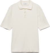 MANGO Rib Polo Shirt