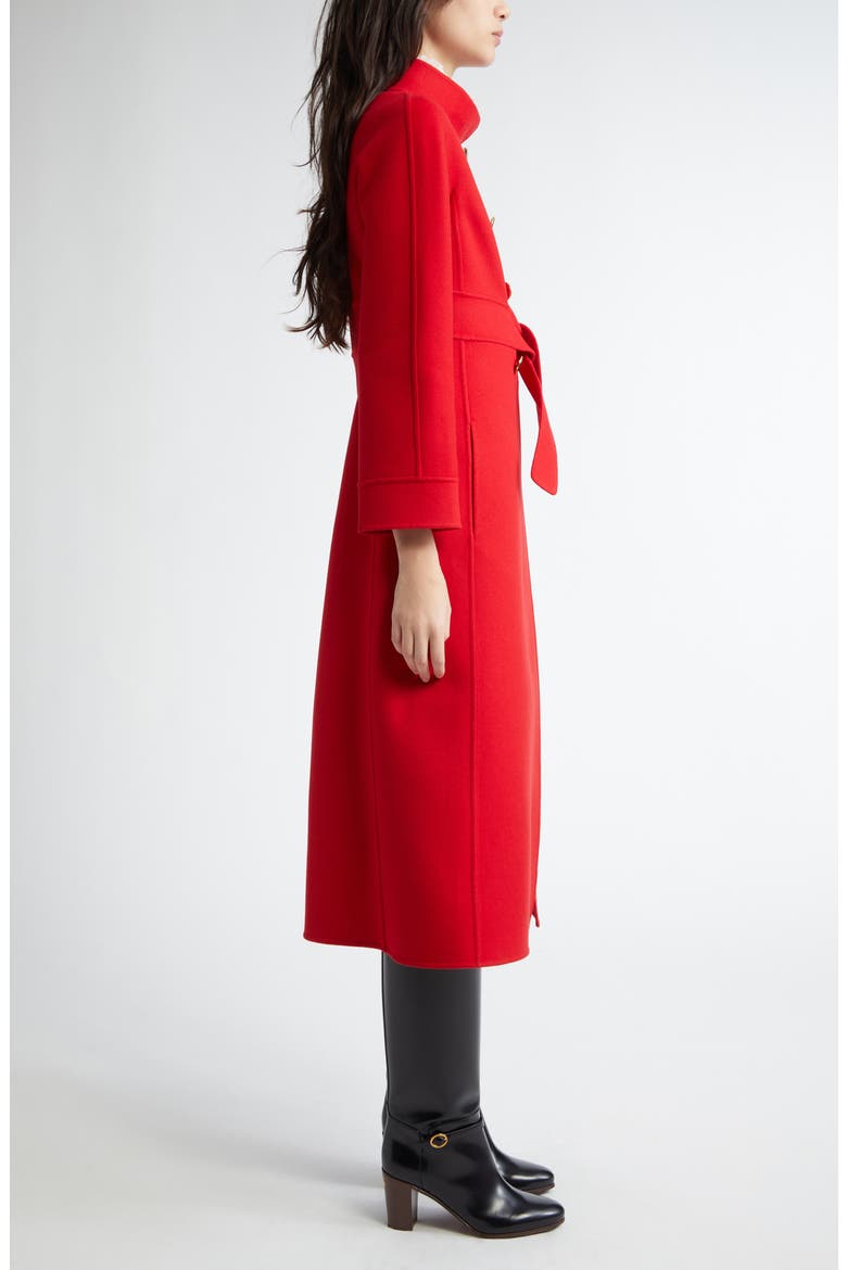 Double Breasted Wool & Cashmere Belted Coat, Alternate, color, PARIS