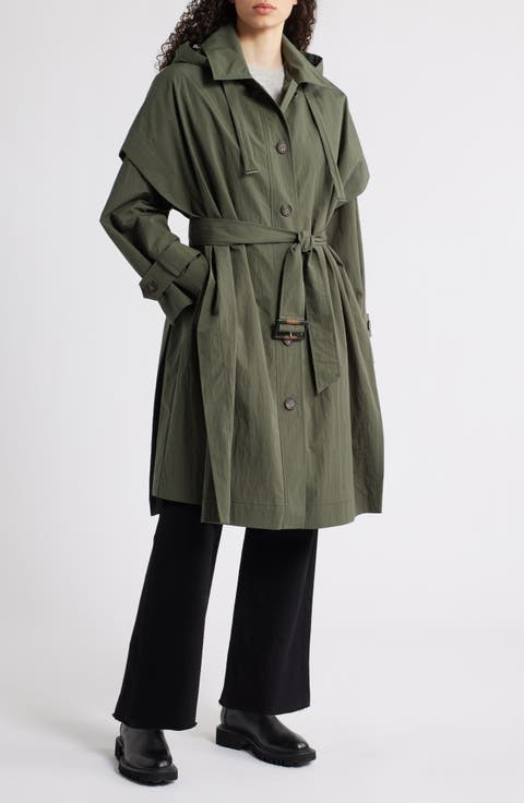 Longline Belted Raincoat