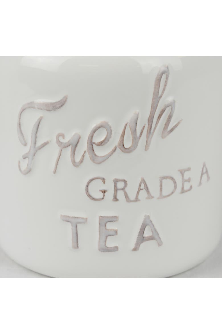 Ceramic Jar Canister Set/3, Sugar, Coffee & Tea, Alternate, color, Red