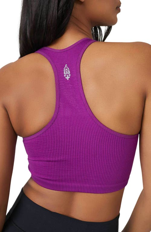 Free People Fp Movement Free Throw Crop Tank In Purple