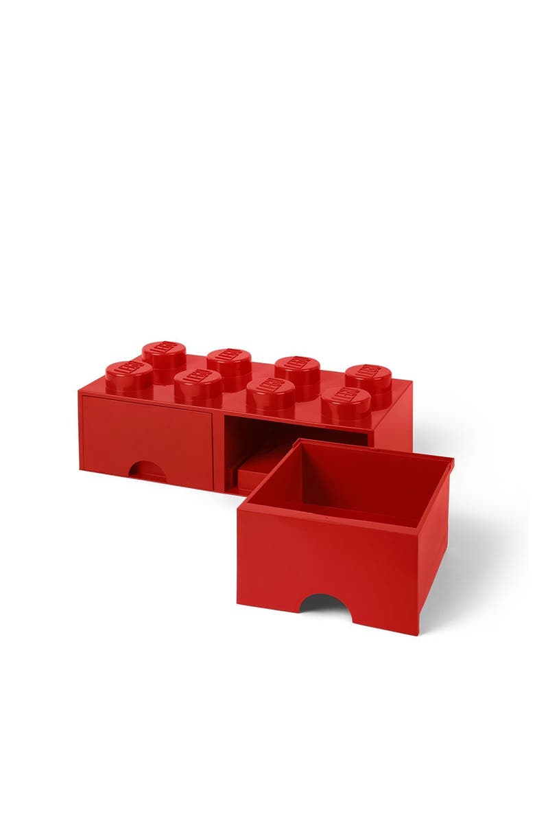 LEGO Storage Brick Drawer, Alternate, color, Red