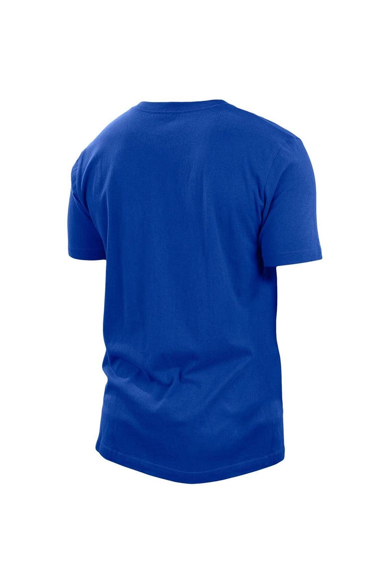 Men's New Era Royal Los Angeles Rams Split Logo 2-Hit T-Shirt, Alternate, color, Royal