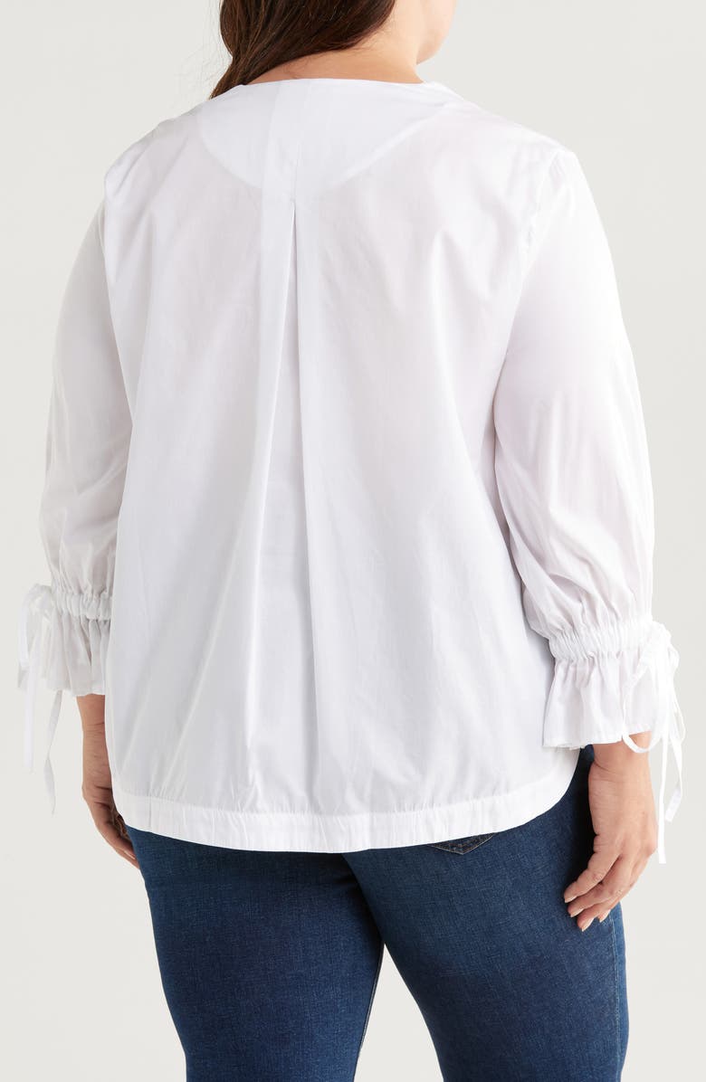 HARSHMAN Moana V-Neck Button-Up Shirt, Alternate, color, 