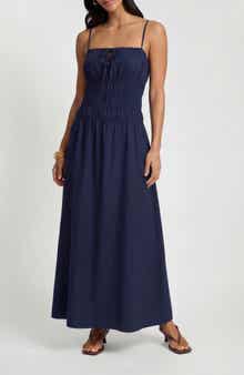 Onia Smocked Midi Dress
