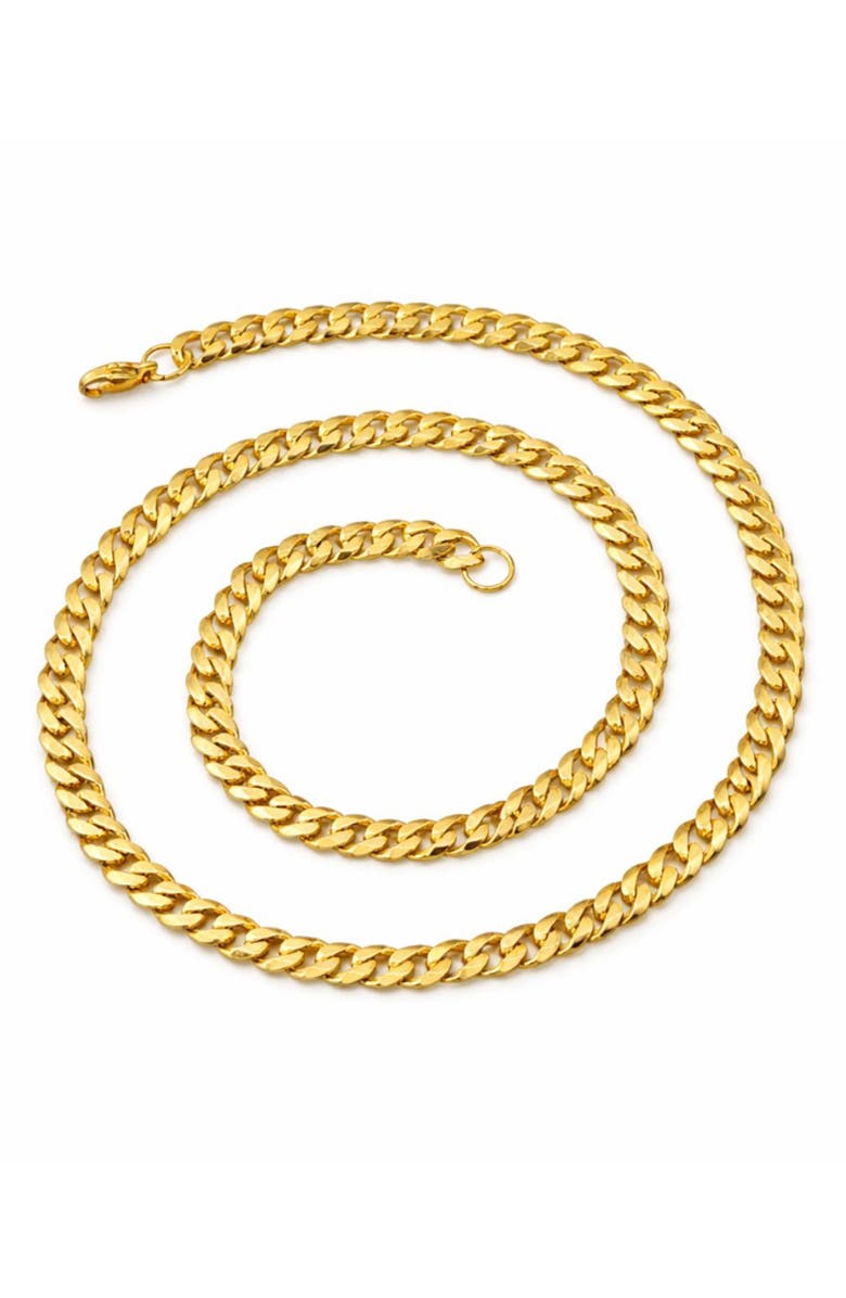 REBL Cuban Chain Necklace, Main, color, 