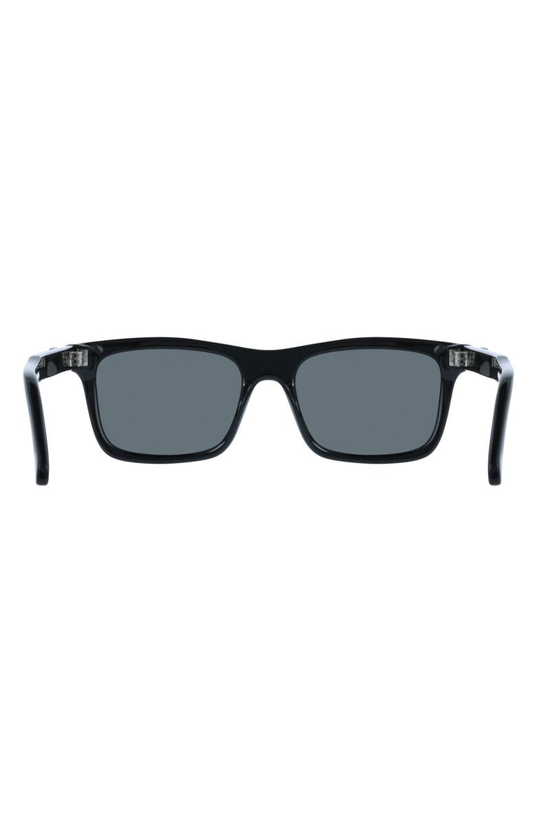 FERRAGAMO 55mm Rectangular Sunglasses, Alternate, color, Black