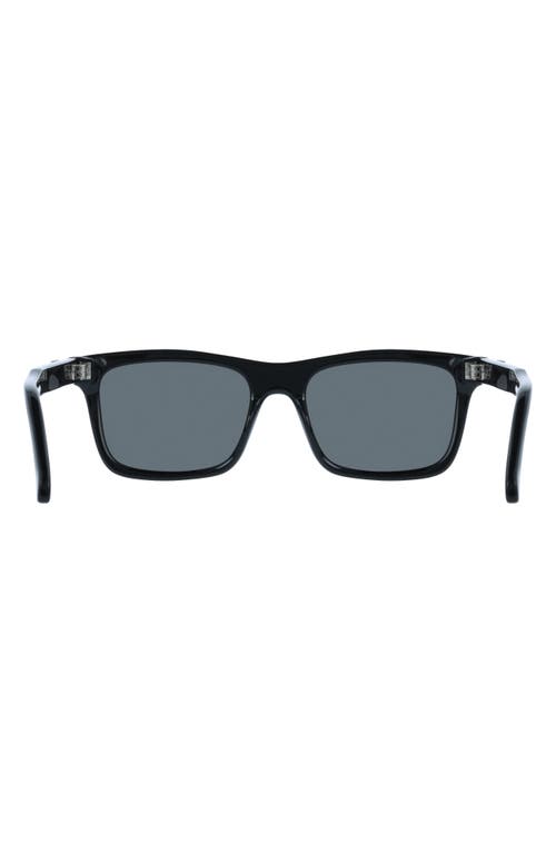 Ferragamo 55mm Rectangular Sunglasses In Black