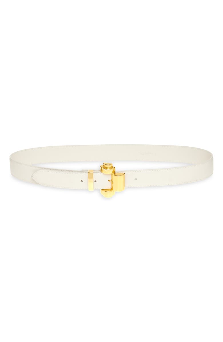 Altuzarra Industrial Calfskin Leather Belt, Main, color, Enoki