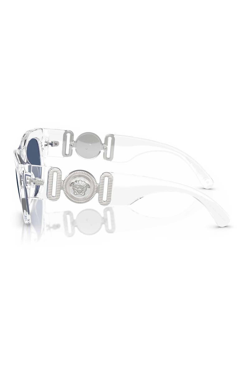 52mm Pillow Sunglasses, Alternate, color, CRYSTAL