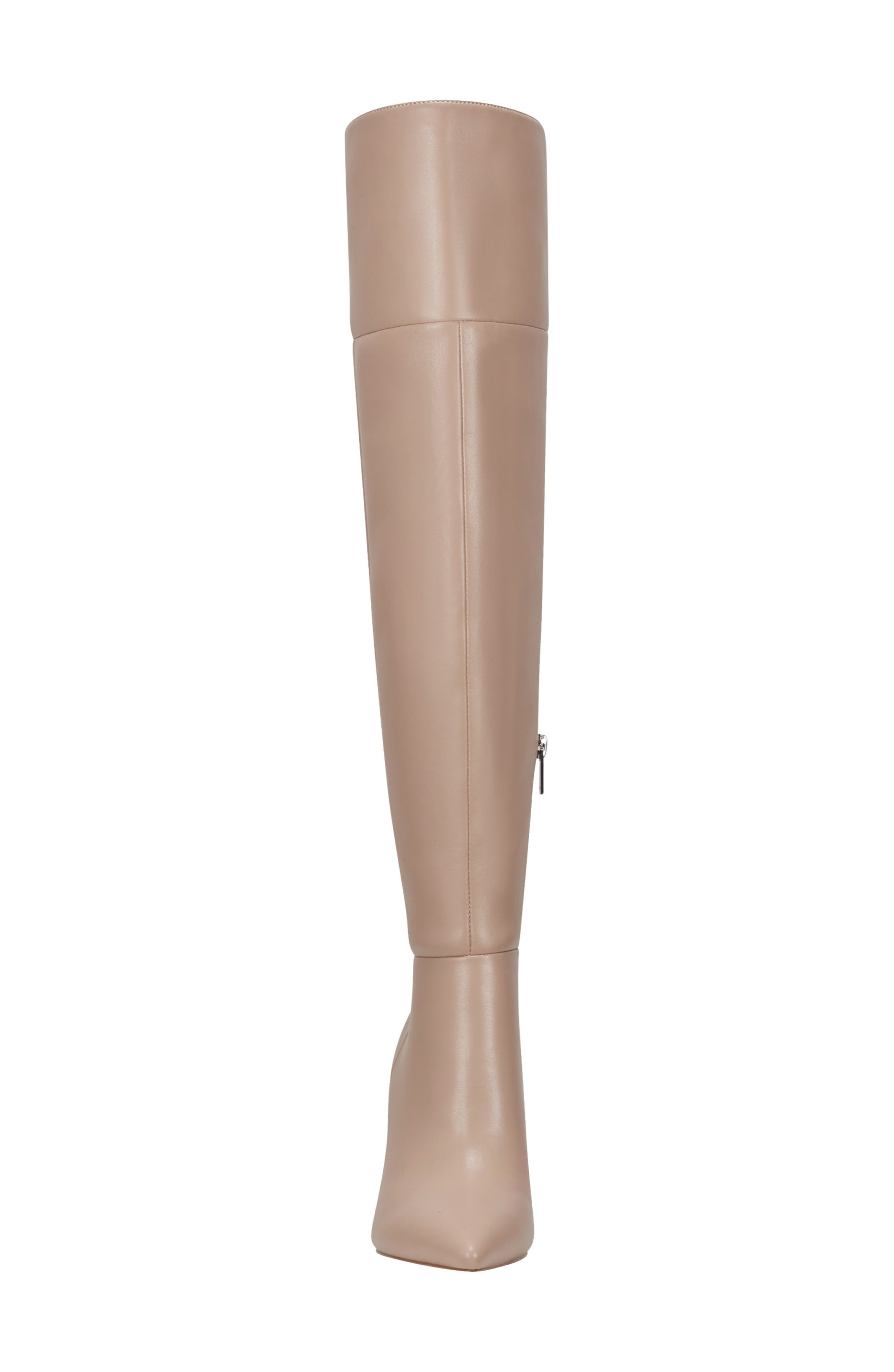 Marc Fisher LTD Genessa 2 Pointed Toe Over the Knee Boot, Alternate, color, Medium Natural