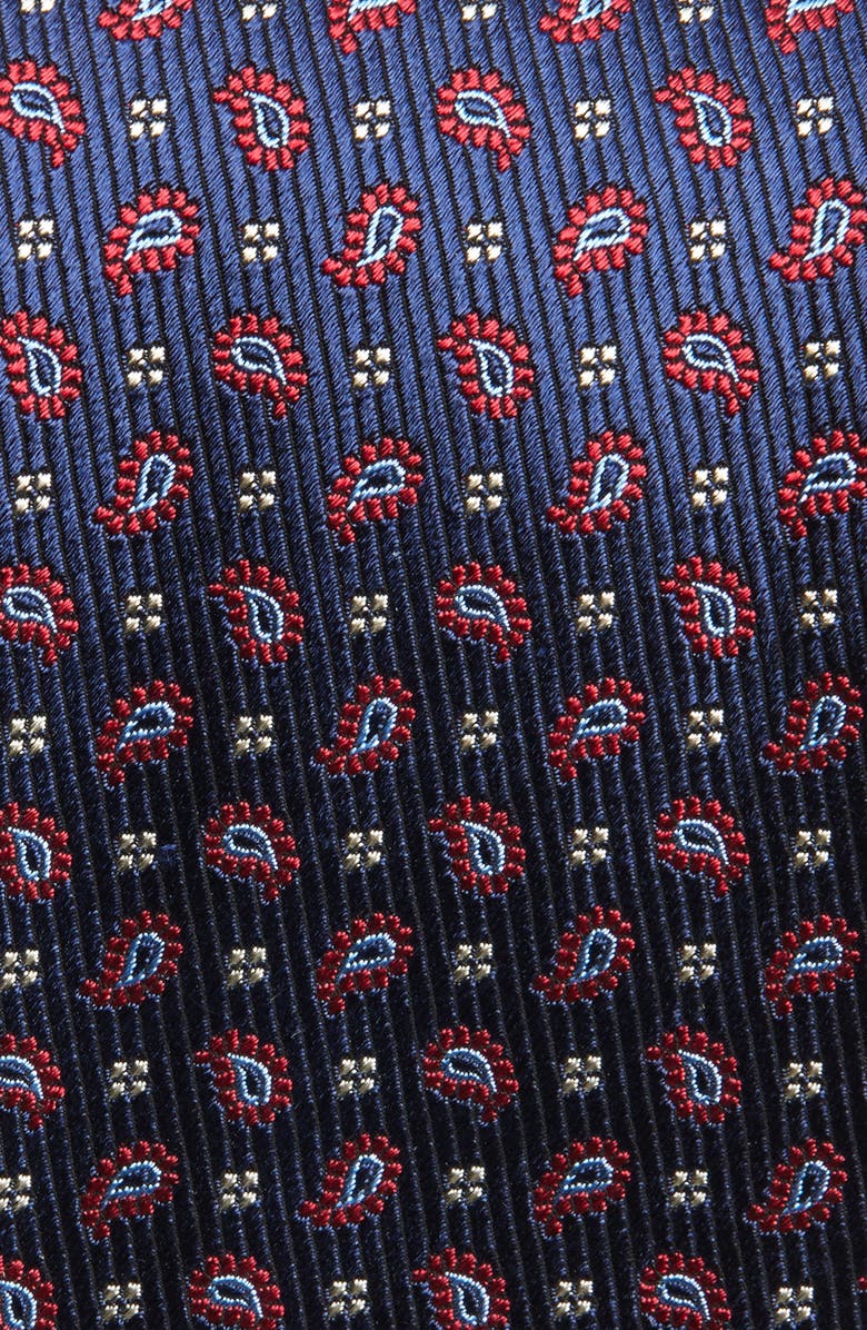 David Donahue Neat Silk & Cotton Tie, Alternate, color,