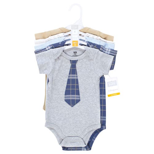 Hudson Baby Essential Cotton Bodysuits 5-piece Set In Multi