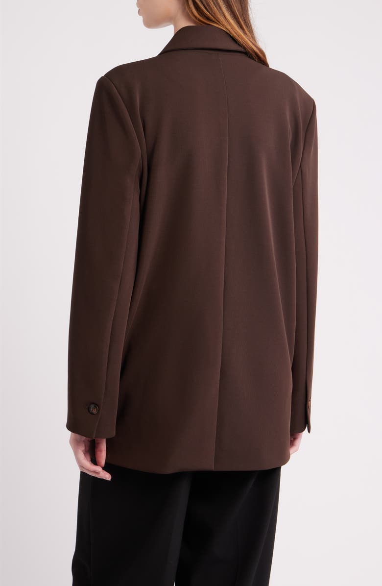 dRA Anthony Double Breasted Longline Blazer, Alternate, color, Brown