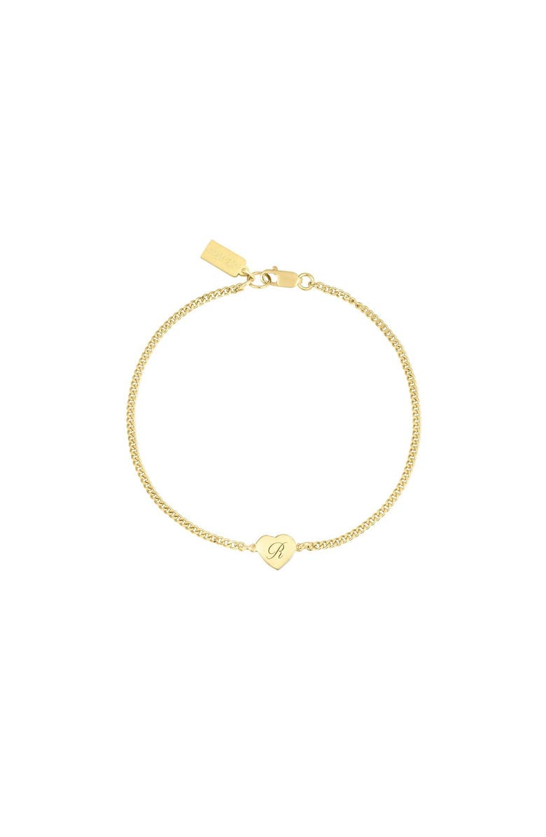 Set & Stones Emerson Initial Heart Bracelet, Main, color, Gold / R