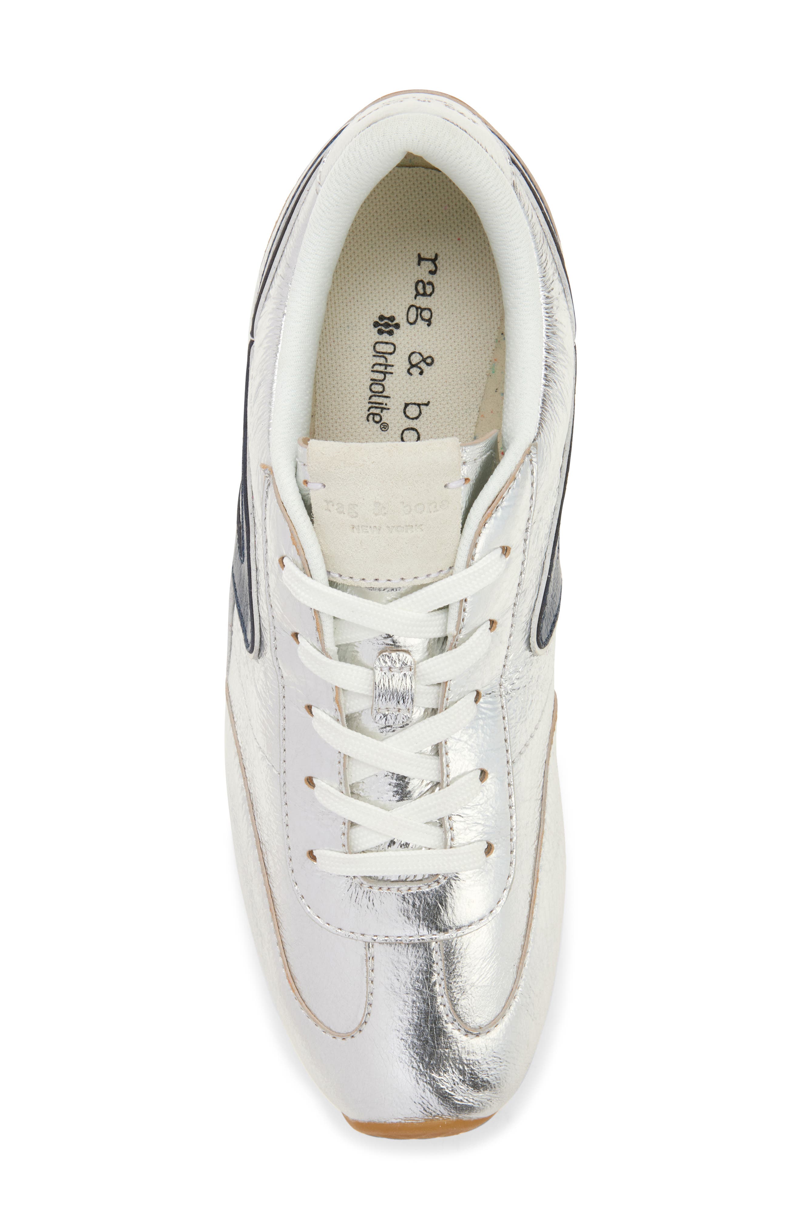 Retro Runner Slim Ultra Sneaker, Alternate, color, NAVY/SILVER