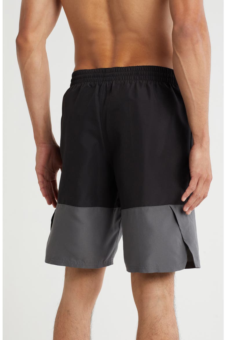 Volley Swim Shorts, Alternate, color, BLACK