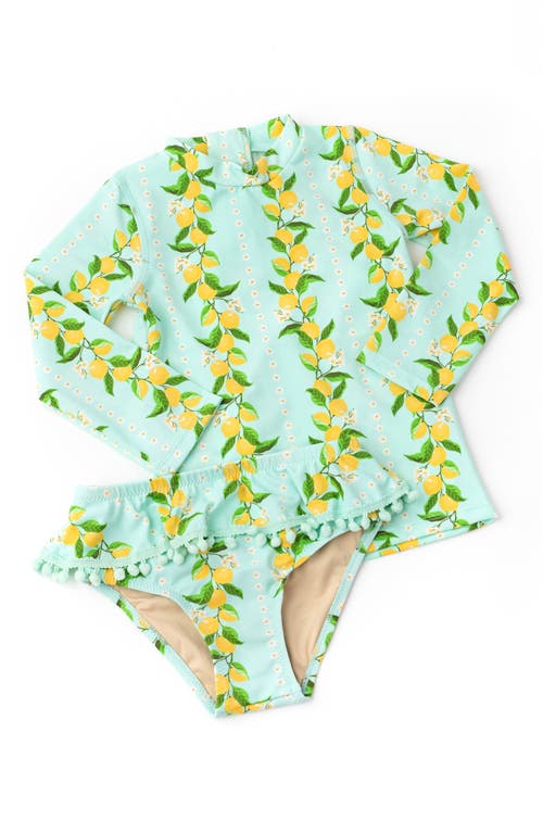 SHADE CRITTERS SHADE CRITTERS KIDS' CITRUS GROVE TWO-PIECE RASHGUARD SWIMSUIT