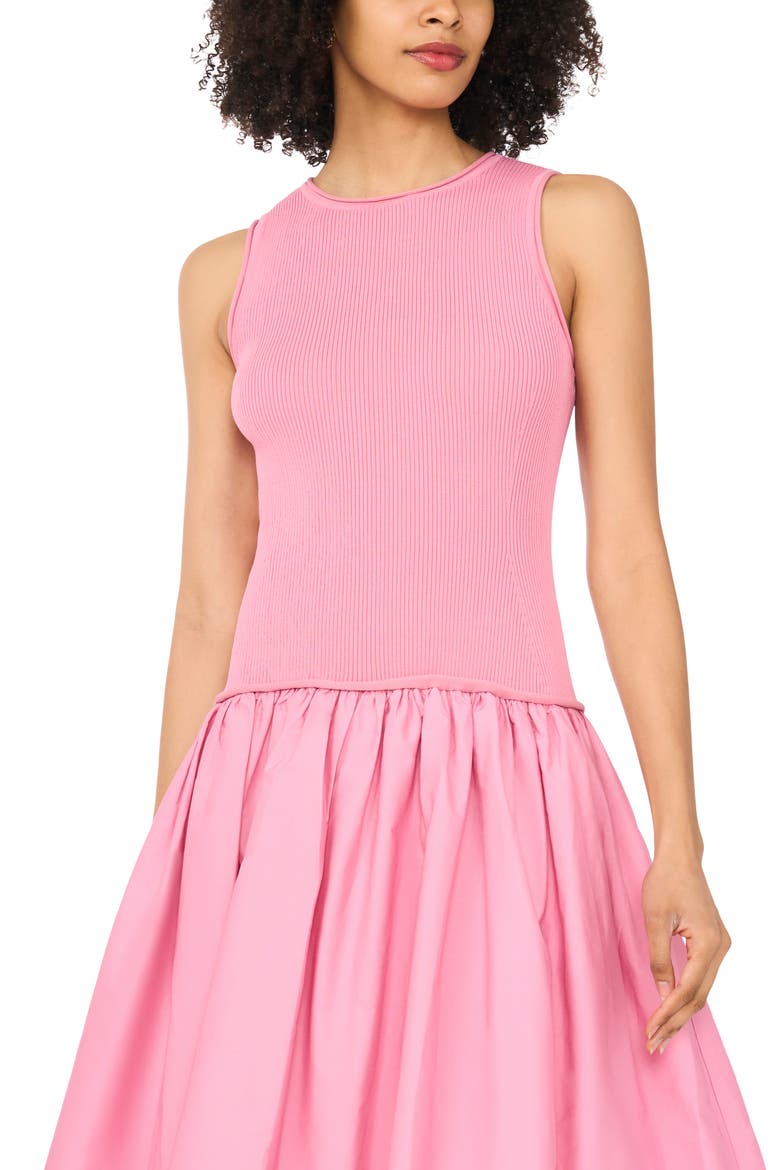 Mixed Media Tank Midi Dress, Alternate, color, ORCHID