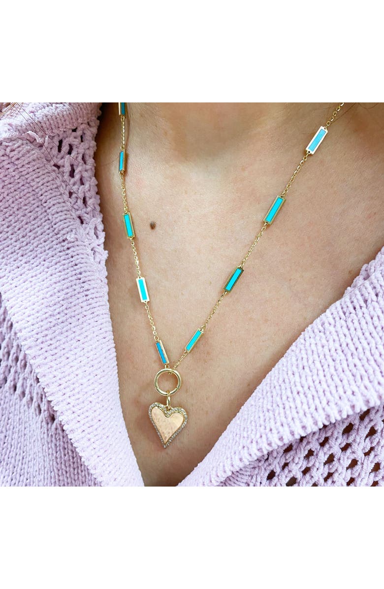 The Lovery Fine Jewelry Round Gold Charm Holder, Alternate, color, Yellow Gold