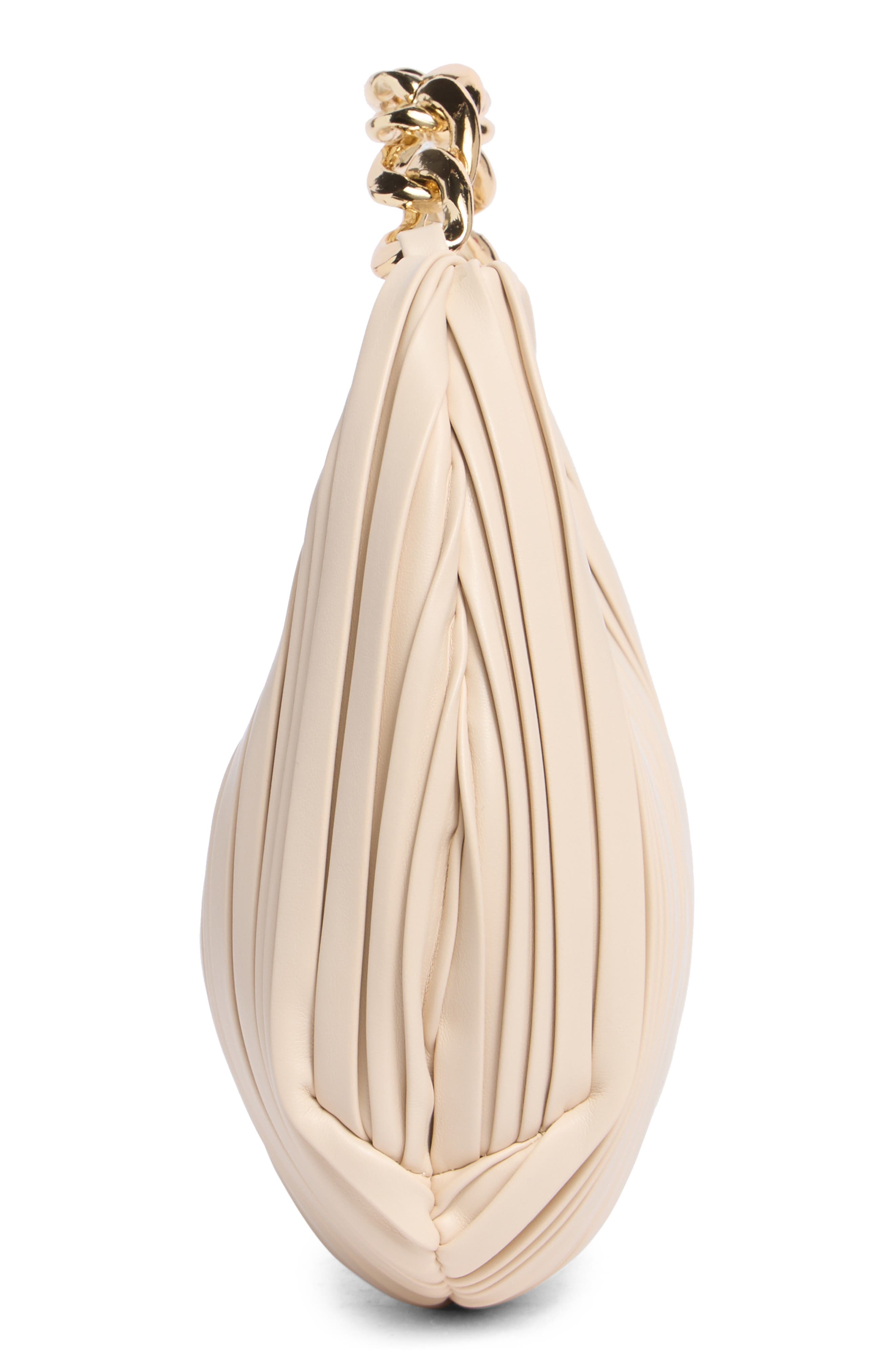 URBAN EXPRESSIONS HANDBAGS Pleated Chain Shoulder Bag, Alternate, color, Oatmilk